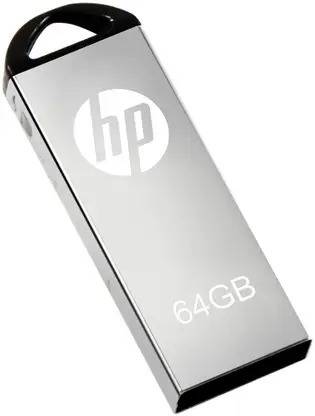 HP V22OW 64 GB Pen Drive 64 GB Pen Drive Compatible with Audio Player, Desktop Computer, Gaming Console, Laptop, Mobile, Tablet, Television USB 2.0 Metal Case