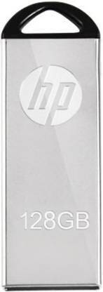 HP v220w 128 GB Pen Drive Compatible with Laptop, Audio Player, Mobile, Tablet, Desktop Computer USB 2.0 Metal Case