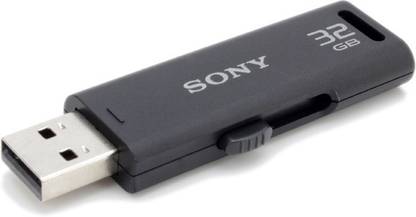 SONY USM32GR/B3 IN 31302148 32 GB Pen Drive Compatible with Desktop Computer, Laptop USB 2.0 Plastic Case