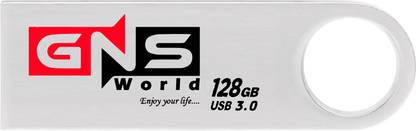 GNS World G-50 128 GB Pen Drive Compatible with Mobile, Laptop, Desktop Computer, Audio Player USB 3.0 Metal Case