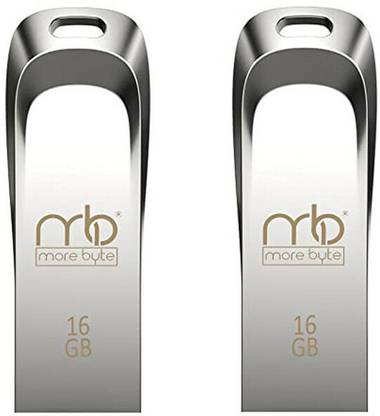 MOREBYTE MBFD1015PCOF2 16 GB Pen Drive Compatible with Desktop Computer, Laptop, Television, Audio Player, Gaming Console USB 2.0 Metal Case