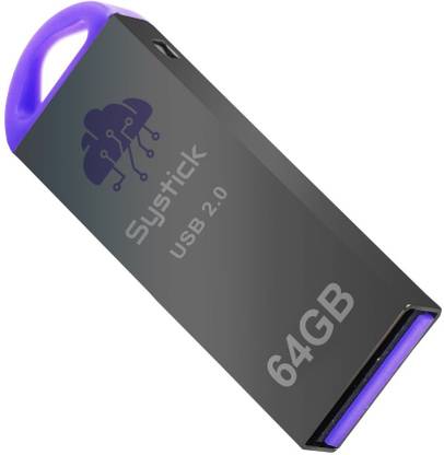 SYSTICK USB FLASHDRIVE 2.0 / Model S-101 Portable High Speed Micro USB OTG 64 GB Pen Drive Compatible with Audio Player, Desktop Computer, Laptop, Mobile, Television, Tablet, Netbook, Gaming Console USB 2.0 Metal Case