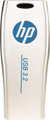 HP USB 3.2 Light Golden Flash Drive X779w 128 GB Pen Drive Compatible with Audio Player, Desktop Computer, Laptop, Netbook, Television, Tablet USB 3.2 Metal Case