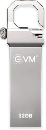 EVM EVMPD/32GB 32 GB Pen Drive Compatible with Desktop Computer, Laptop, Television USB 2.0 Metal Case