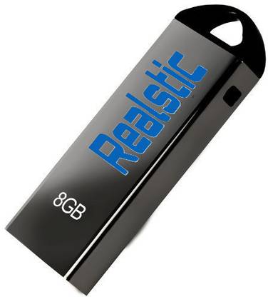 Realstic Reliable 8GB USB Flash Drive for Easy Data Transfer and Backup 8 GB Pen Drive Compatible with Laptop, Mobile, Desktop Computer USB 3.2 Metal Case