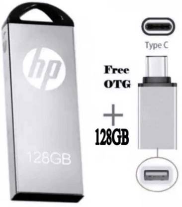 HP V220WZ 128 GB Pen Drive Compatible with Audio Player, Desktop Computer, Gaming Console, Mobile, Laptop, Television USB 3.0 Metal Case