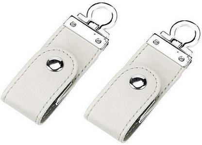 KBR PRODUCT 1+1 COMBO LEATHER KEYCHAIN 32 Pen Drive Compatible with Laptop, Audio Player, Television, Desktop Computer, Gaming Console USB 2.0 Plastic Case