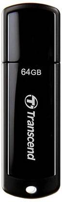 Transcend JetFlash700 64 GB Pen Drive Compatible with Desktop Computer, Laptop, Mobile, Tablet, Television USB 3.1 Plastic Case