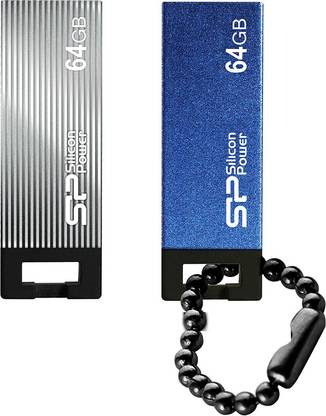 Silicon Power Touch T835 USB2.0 64 GB Pen Drive Compatible with Laptop, Desktop Computer USB 2.0 Metal Case