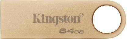 KINGSTON DataTraveler SE9G3 USB 3.2 Flash Drive Speed Up to 220MB/s Premium Metal Casing 64 GB Pen Drive Compatible with Audio Player, Desktop Computer, Laptop, Mobile, Tablet, Tablet, Television USB 3.2 Metal Case