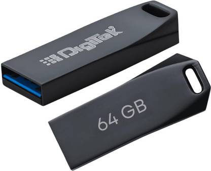 DIGITEK DUD 64GB V3.2 U Disk 64 GB Pen Drive Compatible with Desktop Computer, Laptop, Television USB 3.2 Metal Case