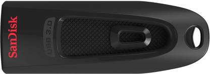 SanDisk Ultra USB 3.0 SDCZ48-128G-U46 128 GB Pen Drive Compatible with Laptop, Audio Player, Desktop Computer, Television USB 3.0 Plastic Case