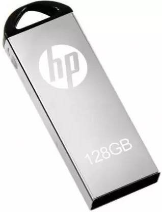 HP MT v220w 128 GB Pen Drive Compatible with Laptop, Audio Player, Laptop USB 2.0 Metal Case