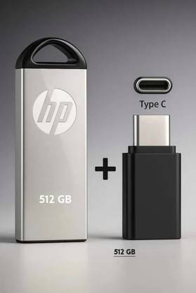 HP DS V228 512 GB Pen Drive Compatible with Laptop, Gaming Console, Audio Player, Tablet, Mobile USB 2.0 Metal Case