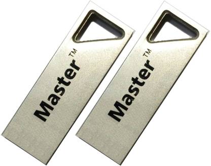 Master USB 2.0 16GB (2Pc) 16 GB Pen Drive Compatible with Audio Player, Desktop Computer, Gaming Console, Laptop, Mobile, Netbook, Tablet, Television USB 2.0 Metal Case