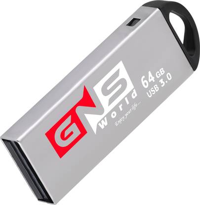 GNS World G-54 FIT PLUS USB 3.0 Flash Drive 64 GB Pen Drive Compatible with Television, Mobile, Desktop Computer, Laptop, Gaming Console USB 3.0 Metal Case