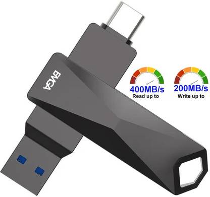 EMGA Delivering Innovation Dual Drive PRO Series Ultra Fast OTG USB 3.2 Gen2 Type A & C -64gb 64 GB Pen Drive Compatible with Laptop, Mobile, Desktop Computer, Television USB 3.2 Metal Case