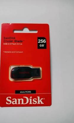 SanDisk Ultra Flair Pendrive 256 GB Pen Drive Compatible with Desktop Computer, Laptop, Mobile, Television USB 2.0 Plastic Case