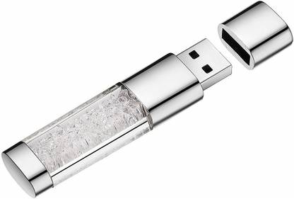 Umpire technologies Speed-up Transfer Crystal Memory Stick USB Flash Drive 4GB Pendrive Gift 4 GB Pen Drive Compatible with Laptop, Audio Player, Gaming Console, Desktop Computer, Television USB 2.0 Metal Case