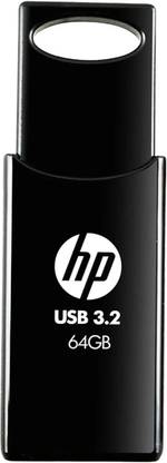HP 712W USB3.2 (7Z3755AA#ACJ) 64 GB Pen Drive Compatible with Laptop, Desktop Computer, Gaming Console, Television USB 3.2 Plastic Case
