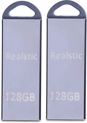 Realstic 128GB High-Speed pendrive USB Flash Drive 128 GB Pen Drive Compatible with Desktop Computer, Gaming Console, Television USB 3.0 Metal Case