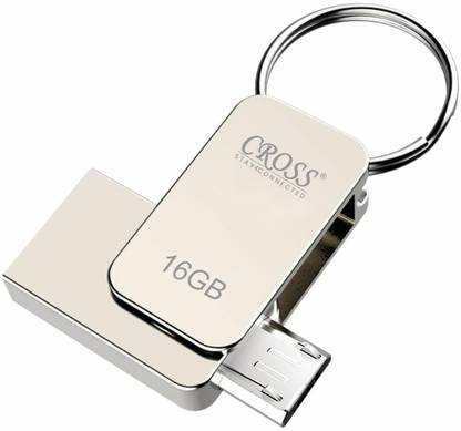 CROSS CR V8 OTG PENDRIVE 16GB 16 GB Pen Drive Compatible with Audio Player, Desktop Computer, Gaming Console, Laptop, Mobile, Tablet, Television USB 3.0 Metal Case