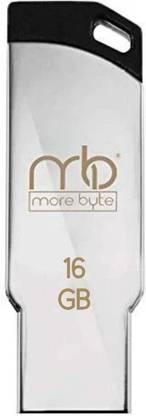 MOREBYTE 2.0 USB Pen Drive/Flash Drive with Metal Body External Storage 16 GB Pen Drive Compatible with Desktop Computer USB 2.0 Metal Case