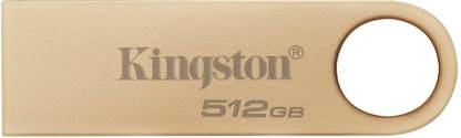 KINGSTON DataTraveler 512GB SE9G3 USB 3.2 Flash Drive Speed Up to 220MB/s Premium Metal 512 GB Pen Drive Compatible with Audio Player, Desktop Computer, Laptop, Mobile, Tablet, Tablet, Television USB 3.2 Metal Case