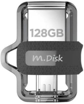 MU ENTERPRISES M.Disk for Mobile 3.0 Micro Usb 128 GB Pen Drive Compatible with Mobile USB 3.0 Plastic Case