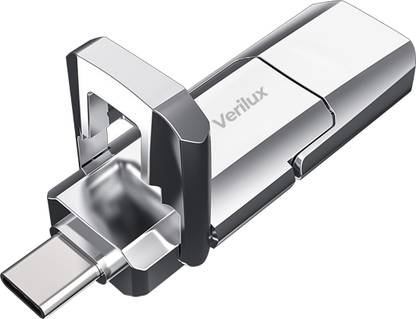 Verilux Pendrive 128GB 2-in-1 Flash Drive 128GB OTG Pendrive with USB 3.1 128 GB Pen Drive Compatible with Laptop USB 3.0 Plastic Case
