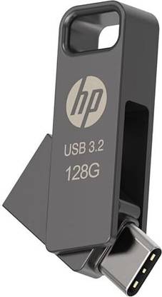 HP 886C 128GB OTG TYPE C USB 3.2 128 GB Pen Drive Compatible with Laptop USB 3.2 Metal Case
