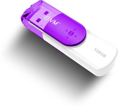 EVM EnStick USB 3.2, High Speed 200 Mb/s, Indias Fastest 128 GB Pen Drive Compatible with Laptop, Mobile, Desktop Computer USB 3.2 Plastic Case