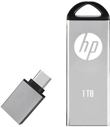 HP DS V220 1 TB Pen Drive Compatible with Laptop, Gaming Console, Audio Player, Tablet, Mobile USB 3.0 Metal Case