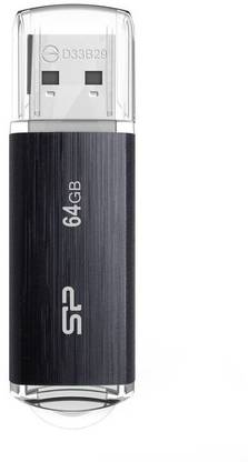 Silicon Power Blaze B02 64 GB Pen Drive Compatible with Desktop Computer, Laptop USB 3.2 Plastic Case