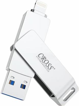 CROSS Ignite X2 3.0 USB PENDRIVE 128 GB OTG Drive Compatible with Mobile, Desktop Computer, Laptop, Tablet, Netbook, Television, Gaming Console, Audio Player Lightning, USB 3.0 Metal Case