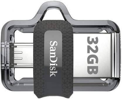 SanDisk M3.0 32 GB OTG Drive USB 3.0 32 GB OTG Drive Compatible with Desktop Computer, Mobile, Tablet, Laptop USB 3.0 Plastic Case