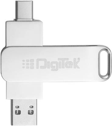 DIGITEK DDUD 32GB V3.2 Dual Drive U Disk 32 GB OTG Drive Compatible with Desktop Computer, Laptop, Television, Mobile USB 3.2 Metal Case