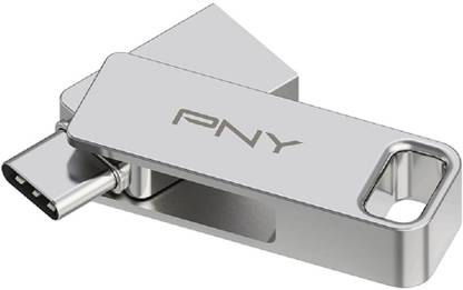 PNY Duo Link Type C 128 GB OTG Drive Compatible with Mobile USB 3.2 Metal Case