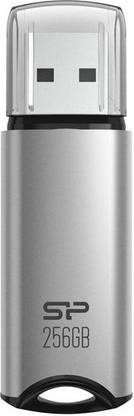 Silicon Power S5256GBUF3M02V1SAD 256 GB Pen Drive Compatible with Desktop Computer, Laptop USB 3.2 Metal, Plastic Case
