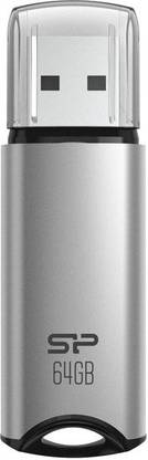 Silicon Power Marvel M02 64 GB Pen Drive Compatible with Desktop Computer, Laptop USB 3.2 Metal, Plastic Case