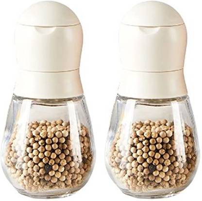 olwick Pepper Grinder Manual Refillable Pepper Mill Adjustable Coarseness Glass Glass, PP (Polypropylene), Stainless Steel Traditional Pepper Mill