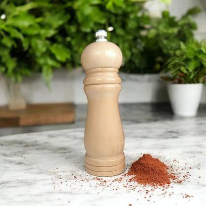 wishDev Handcrafted Wooden Pepper and Salt Grinder – Elegant & Durable Kitchen Essential Wooden Traditional Pepper Mill