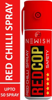 NEWISH Ultra Strong Red Chilli Women Self Defence/Protection Pepper Spray, Each 55 ml Pepper Stream Spray
