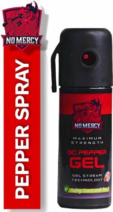 NO MERCY NO MERCY Powerful Red Chilli Pepper Spray Self Defence for Women| 55 ml Pepper Stream Spray
