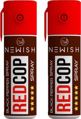 NEWISH Powerful Black Pepper Spray Self Defence for Women Pack Of 2 Each 55 ml Pepper Stream Spray