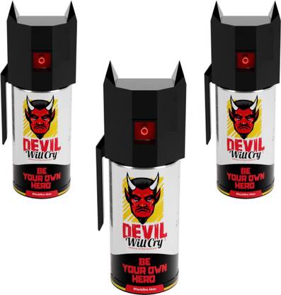 Devil Will Cry DEVIL WILL CRY strongest black pepper spray tool pack of 3 Pepper Fogger Spray