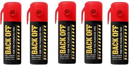 ANISAM Back Off Pepper Spray Red Pack of 5 x 55ml Pepper Stream Spray