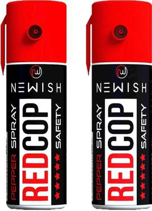 NEWISH RED COP | Powerful | Self Defense For Women 110 ML | 50 Shots Pepper Stream Spray