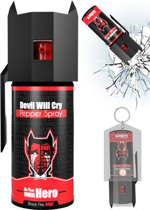 Devil Will Cry Pepper spray with glass breaker cap and free holster Pepper Foam Spray
