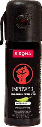 IMPOWER Ultra Strong Green Chilli Self Defence for Women Safety 55 ml Pepper Gel Spray